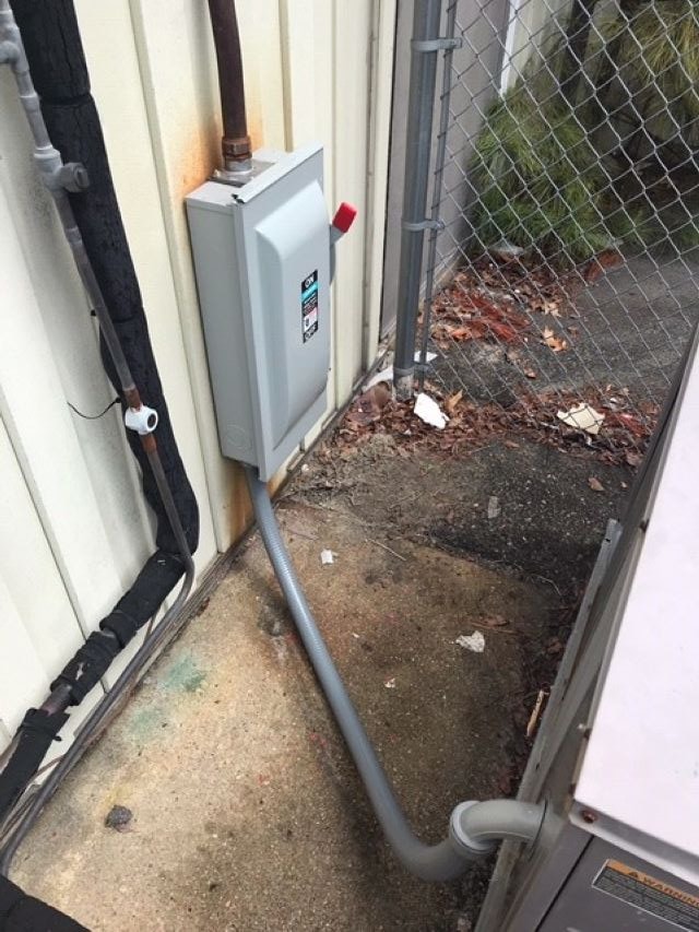 Commercial disconnect installation — Virginia Beach