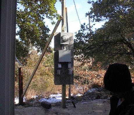 Temporary pole installation — Virginia Beach